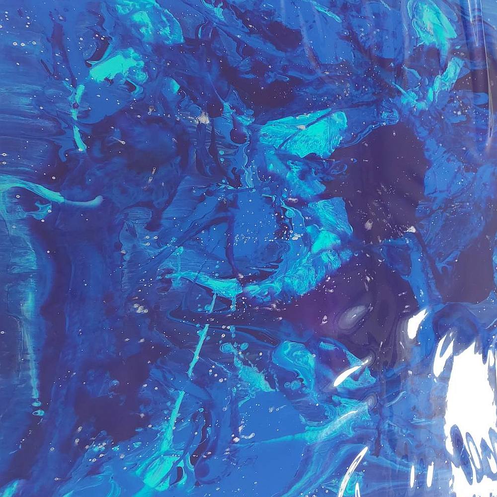 blue realistic marble latex sheet