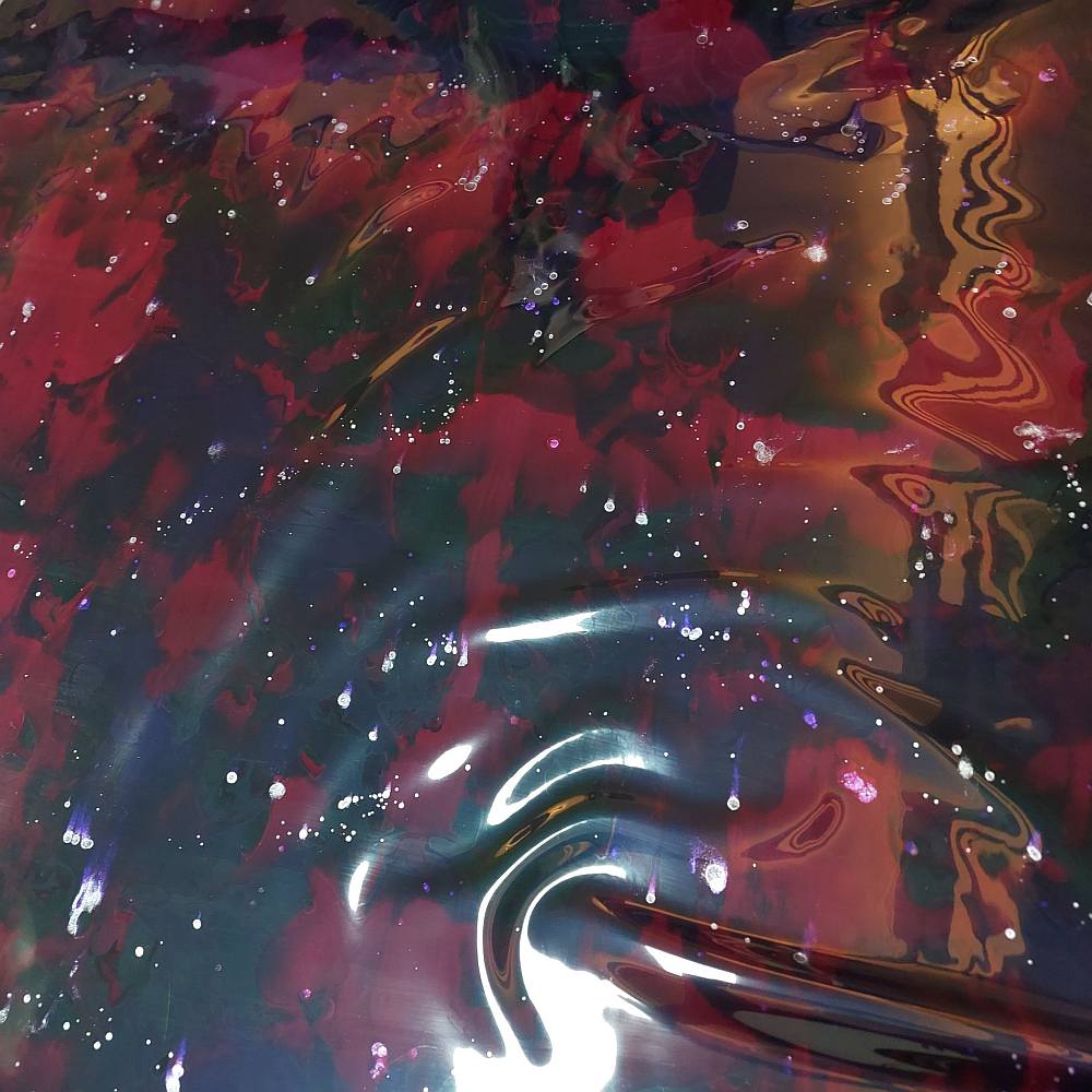 multi colored nebula galaxy latex sheet