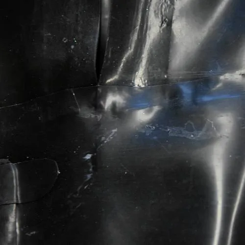 glue residues on a latex piece