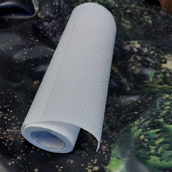 papertowel on a latex sheet