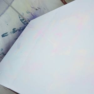 latex sheet during drying