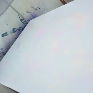 latex sheet during drying