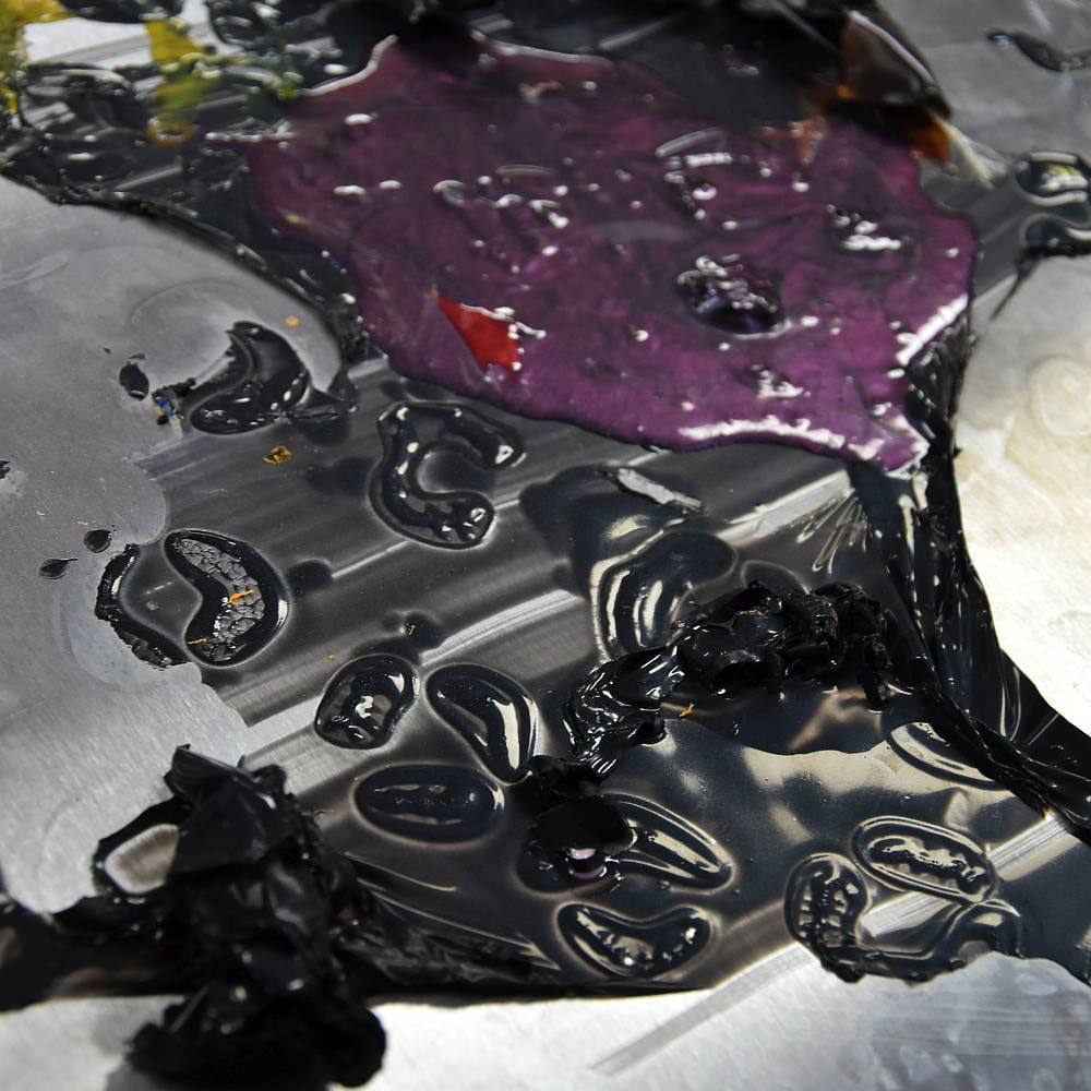 remaining splashes after a production day