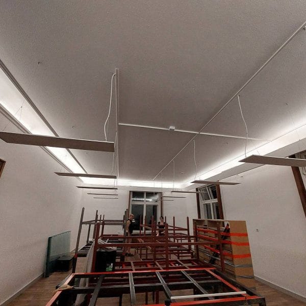 main room of our atelier during renovation