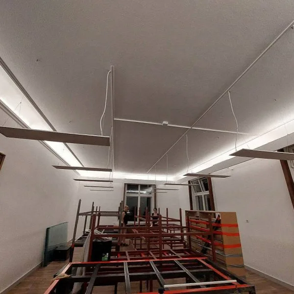 main room of our atelier during renovation