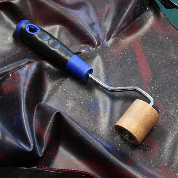 roller on a latex sheet