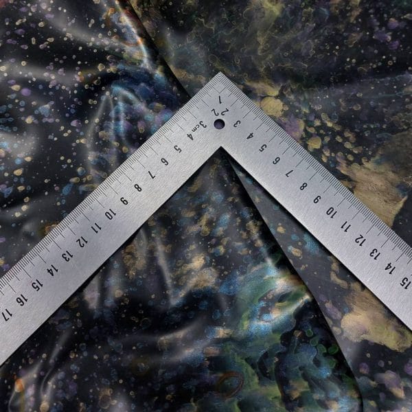 ruler on a latex sheet