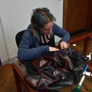 preparing handmade clothing