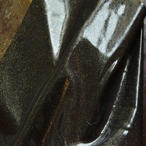 low glitter density on a latex sheet