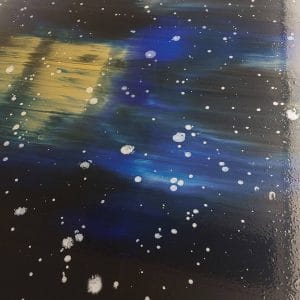 example for big stars on a galaxy pattern