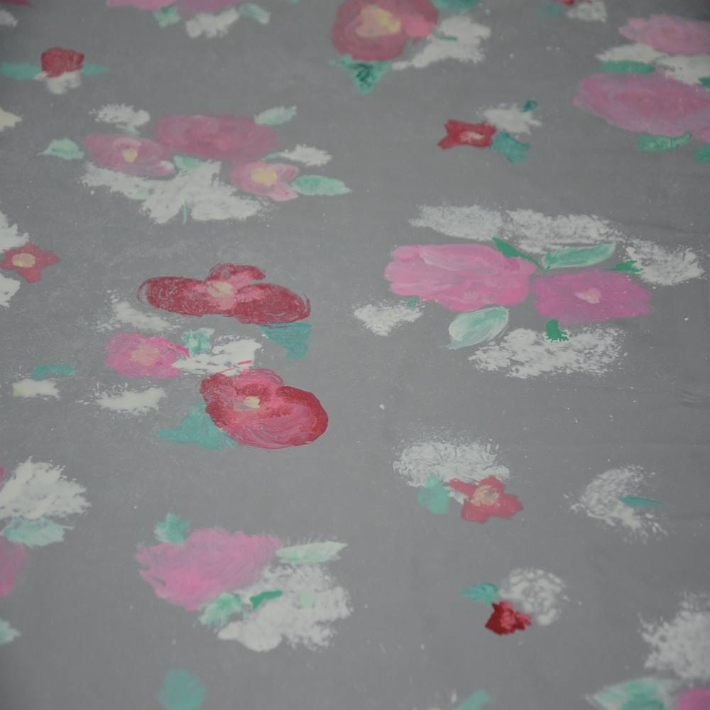 old yummy gummy latex sheet with flowers