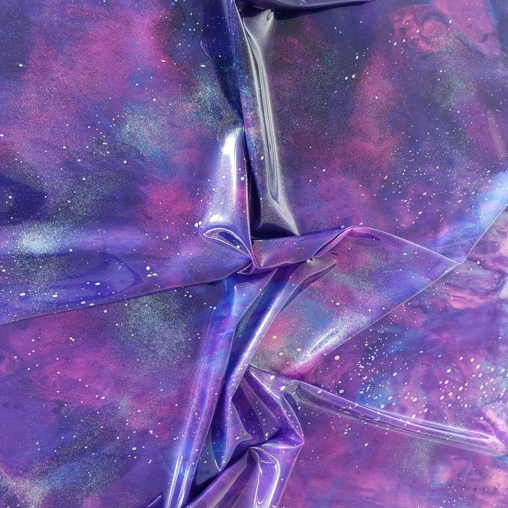 se'tyo's nebula galaxy pattern latex sheet in a purple color