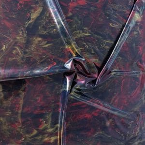 se'tyo's new realistic mable latex sheet in a blackish red pattern