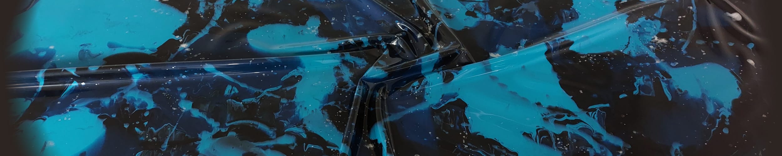 blue and black marble latex sheet