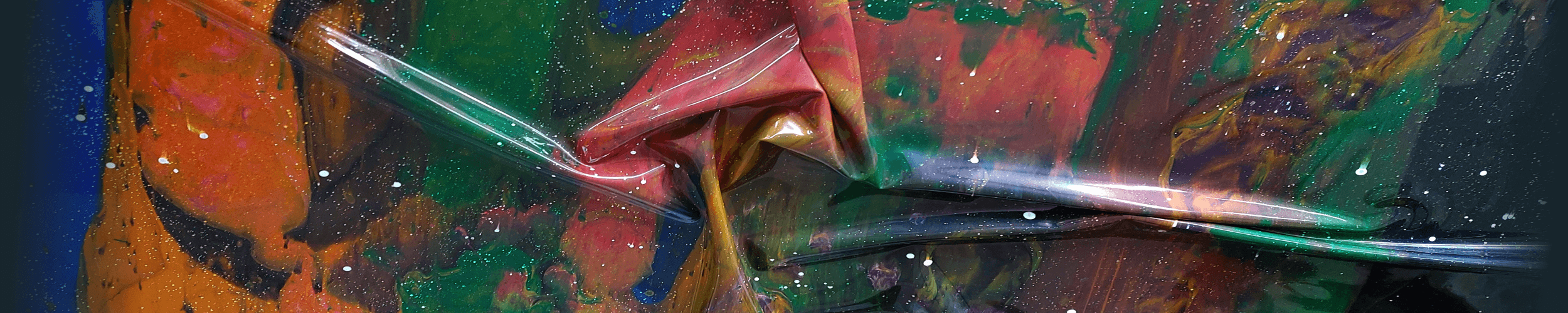 detail of a colorful marble latex sheet