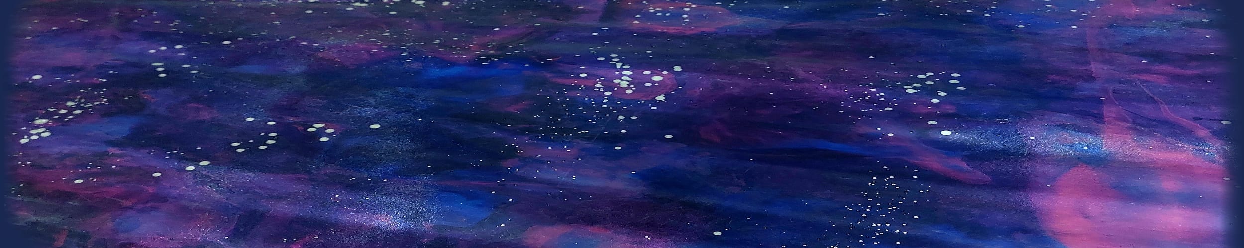 purple and blue galaxy latex sheet