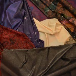 several latex sheets of different color