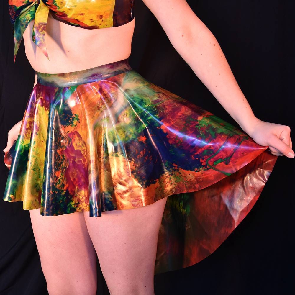 Se'tyo Bringing the Colors Back collection - Latex Circle Skirt (Marble Pattern)