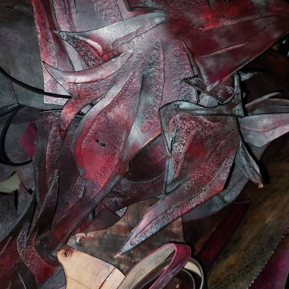 detail view of a leather piece made by Se'tyo