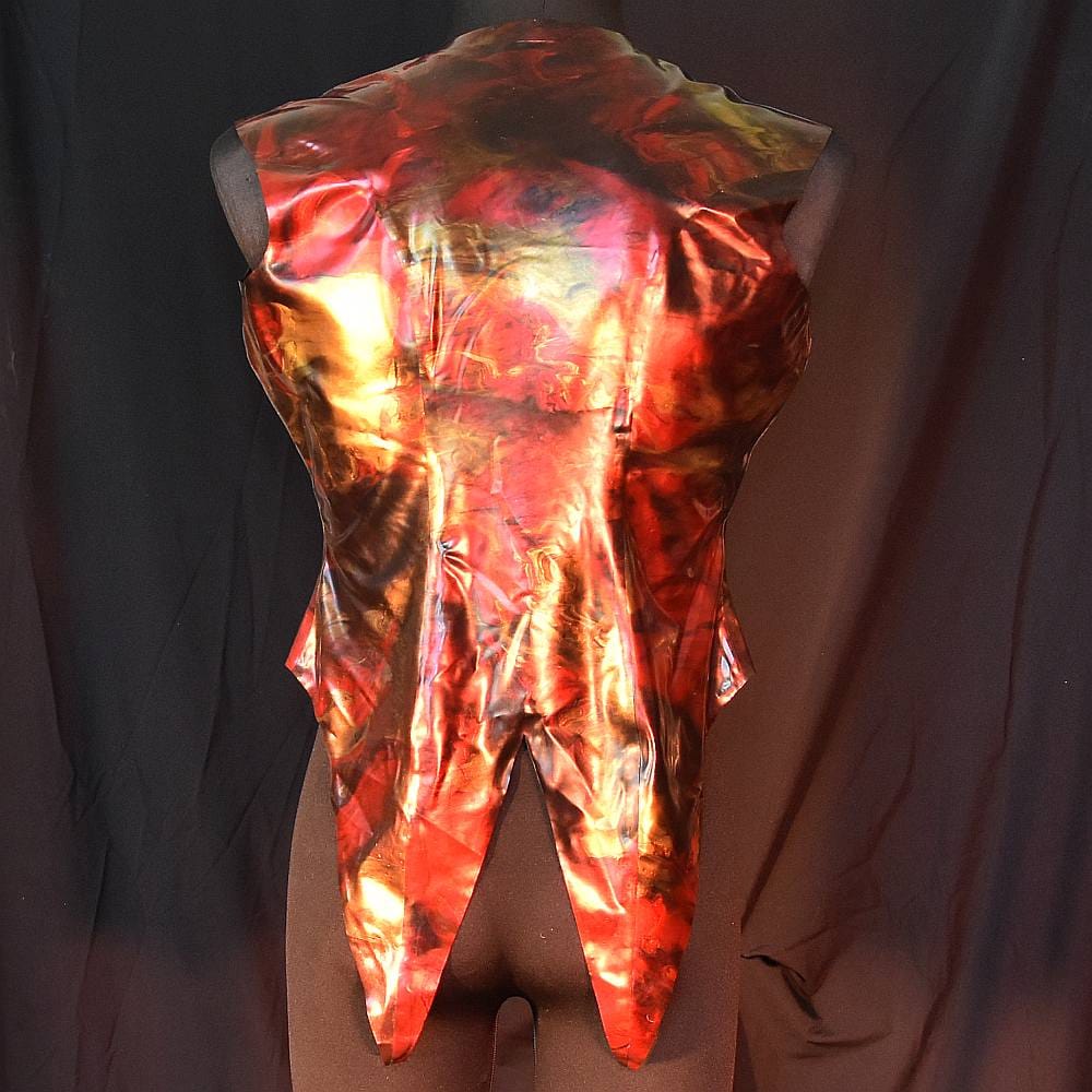 Se'tyo Bringing the Colors Back collection - Latex Vest (red-golden Marble Pattern)