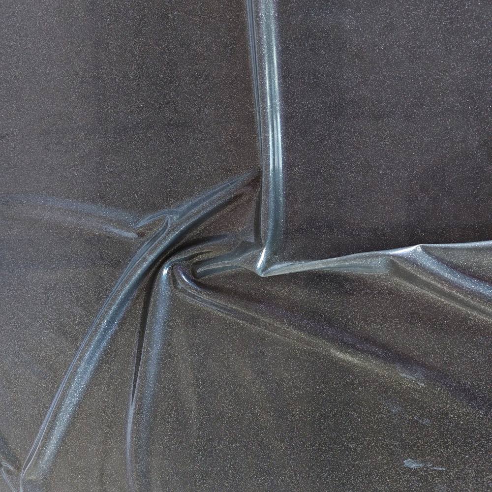 smoke translucent latex sheet with silver glitter