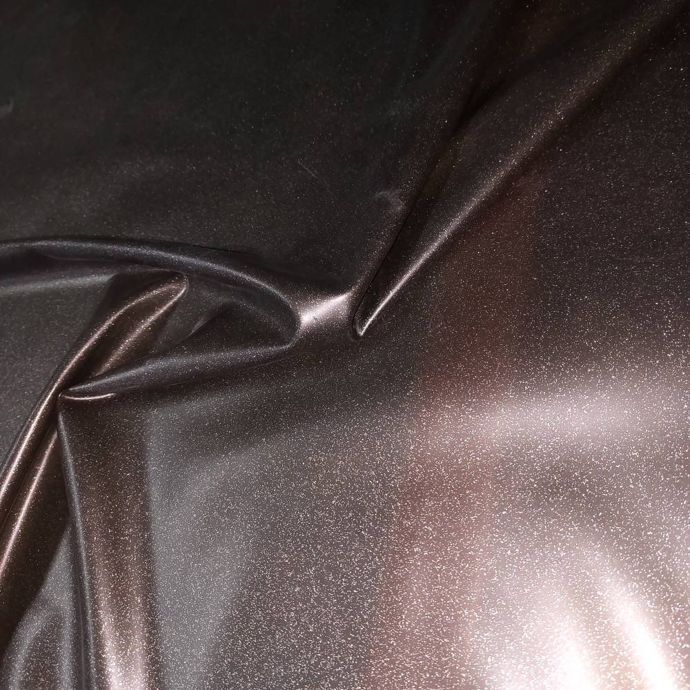 smoke translucent latex sheet with silver glitter