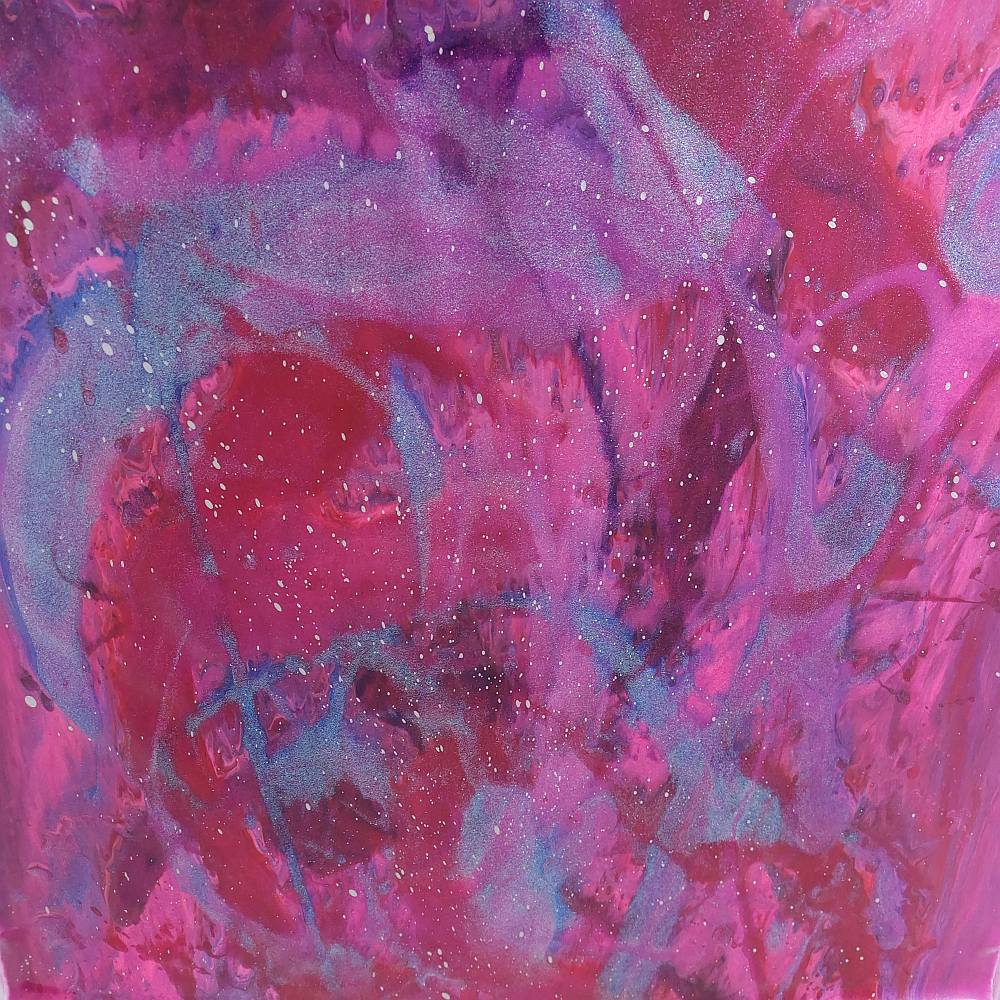 latex sheet in a pink premium nebula galaxy pattern by Se'tyo