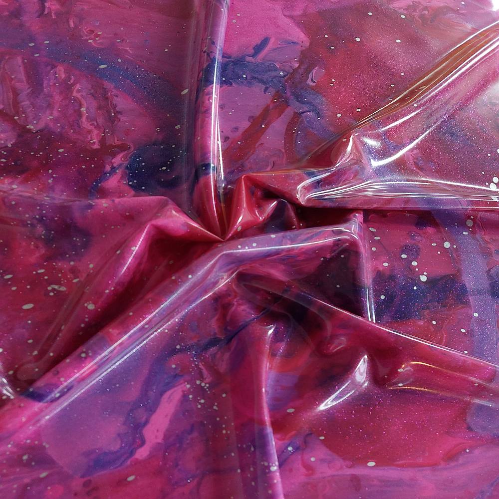 latex sheet in a pink premium nebula galaxy pattern by Se'tyo