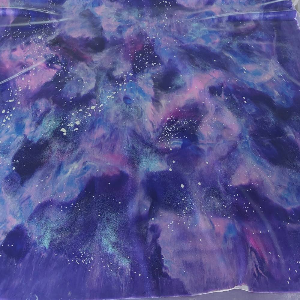 purple latex sheet in se'tyo's premium galaxy pattern