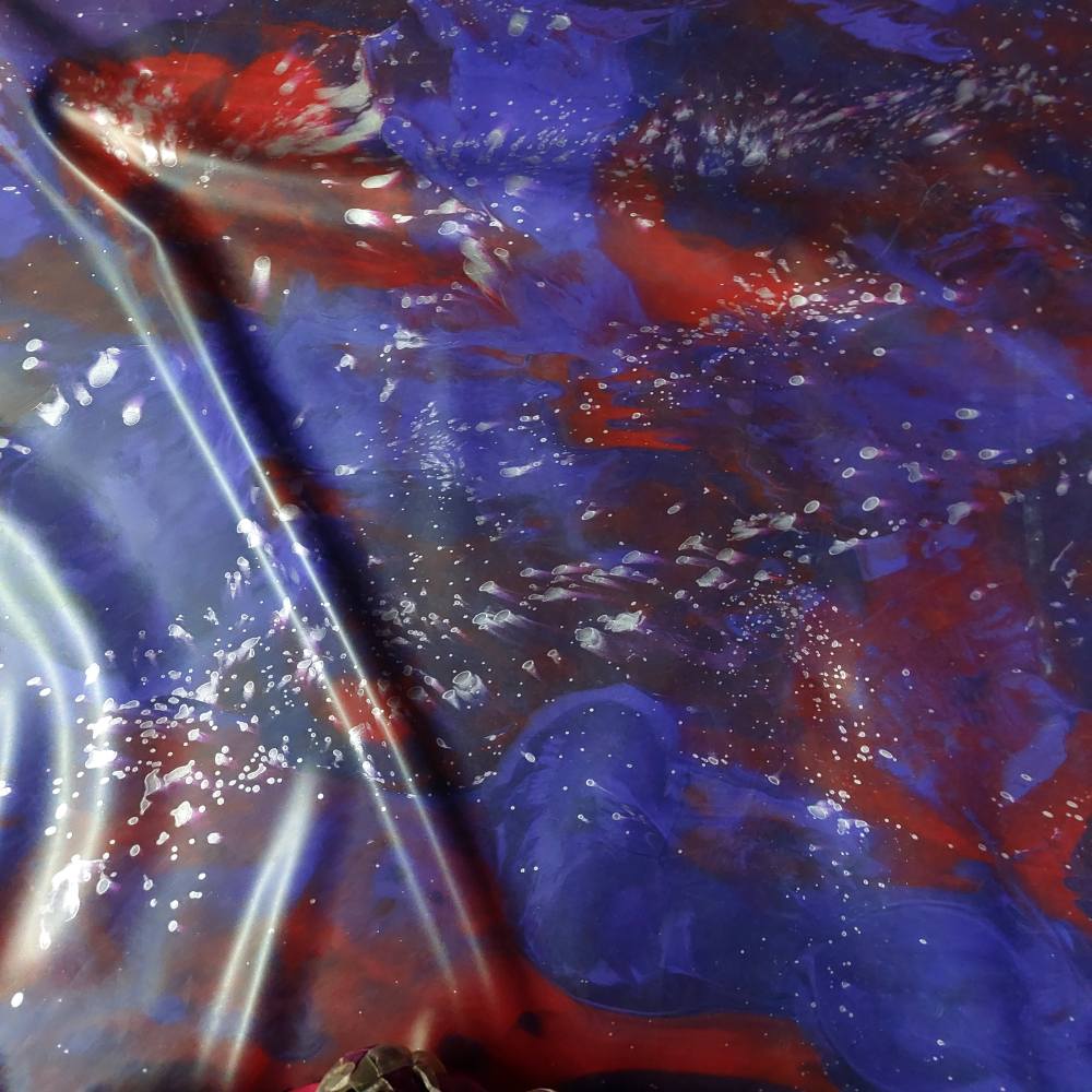 purple-red galaxy latex sheet