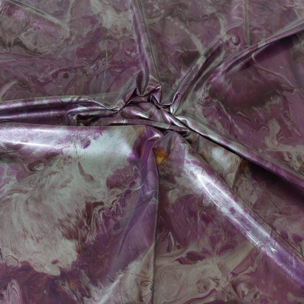 latex sheet with a berry and silver realistic marble pattern