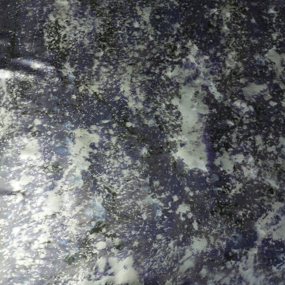 silver purple splatter latex sheet