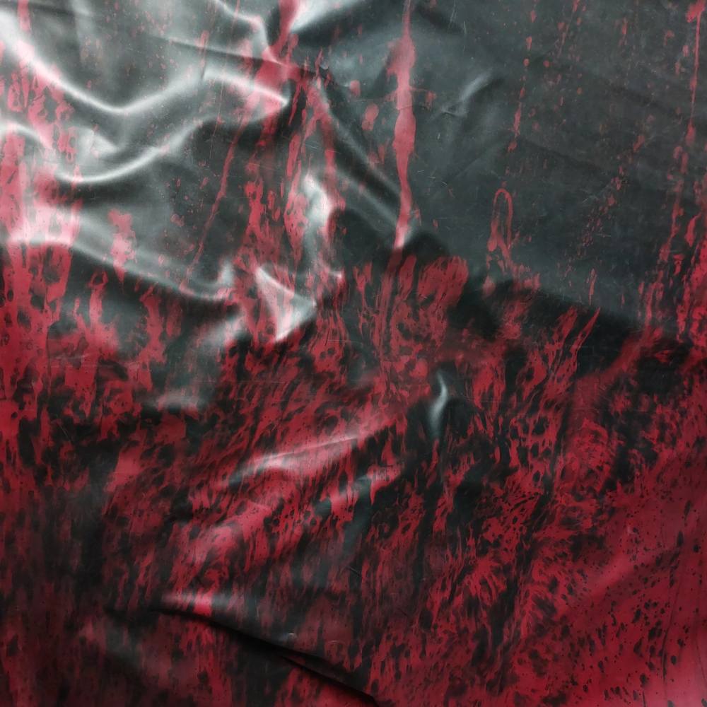 red-black splatter gradient latex sheet