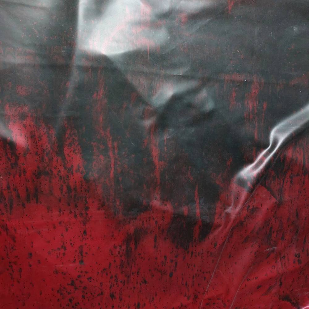 red-black splatter gradient latex sheet