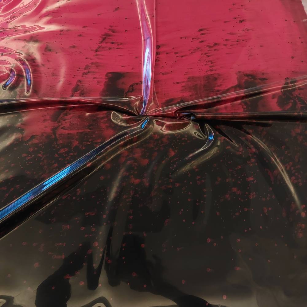 red-black splatter gradient latex sheet