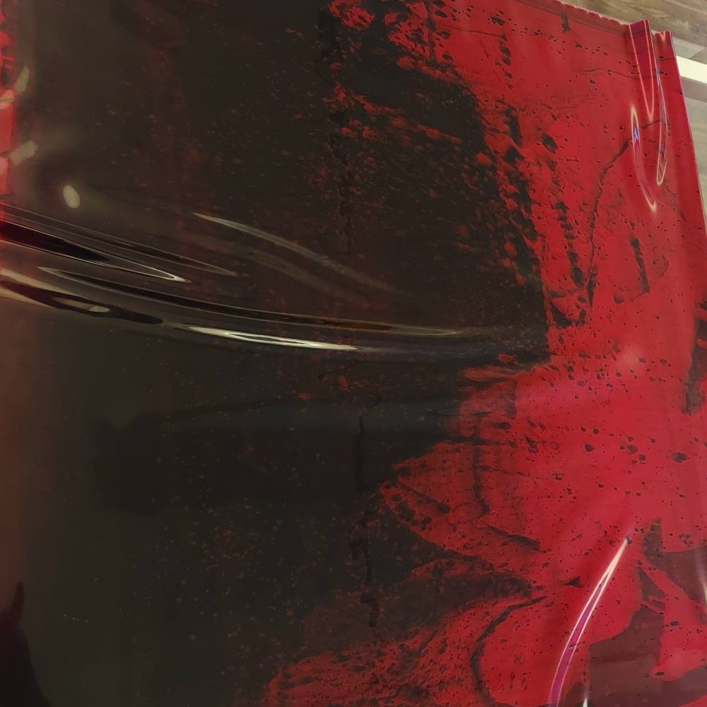 red-black splatter gradient latex sheet