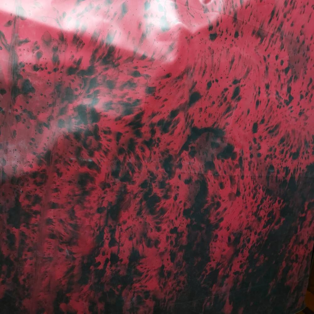 red-black splatter gradient latex sheet
