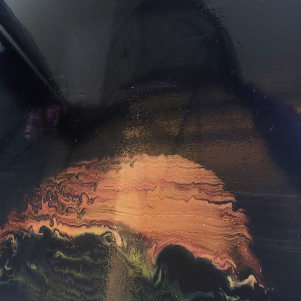 latex sheet with a sunset pattern